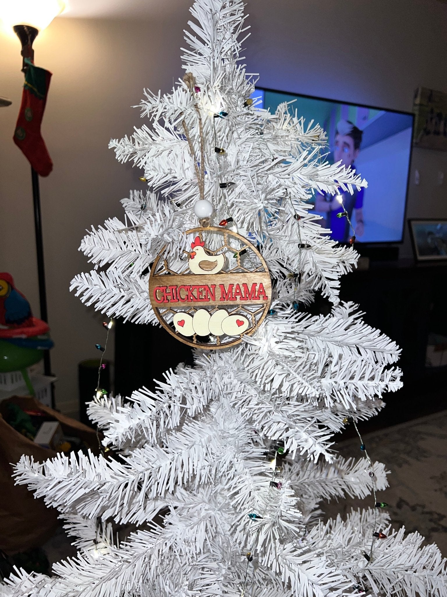 Chicken Mama Ornament - Saints Place Designs