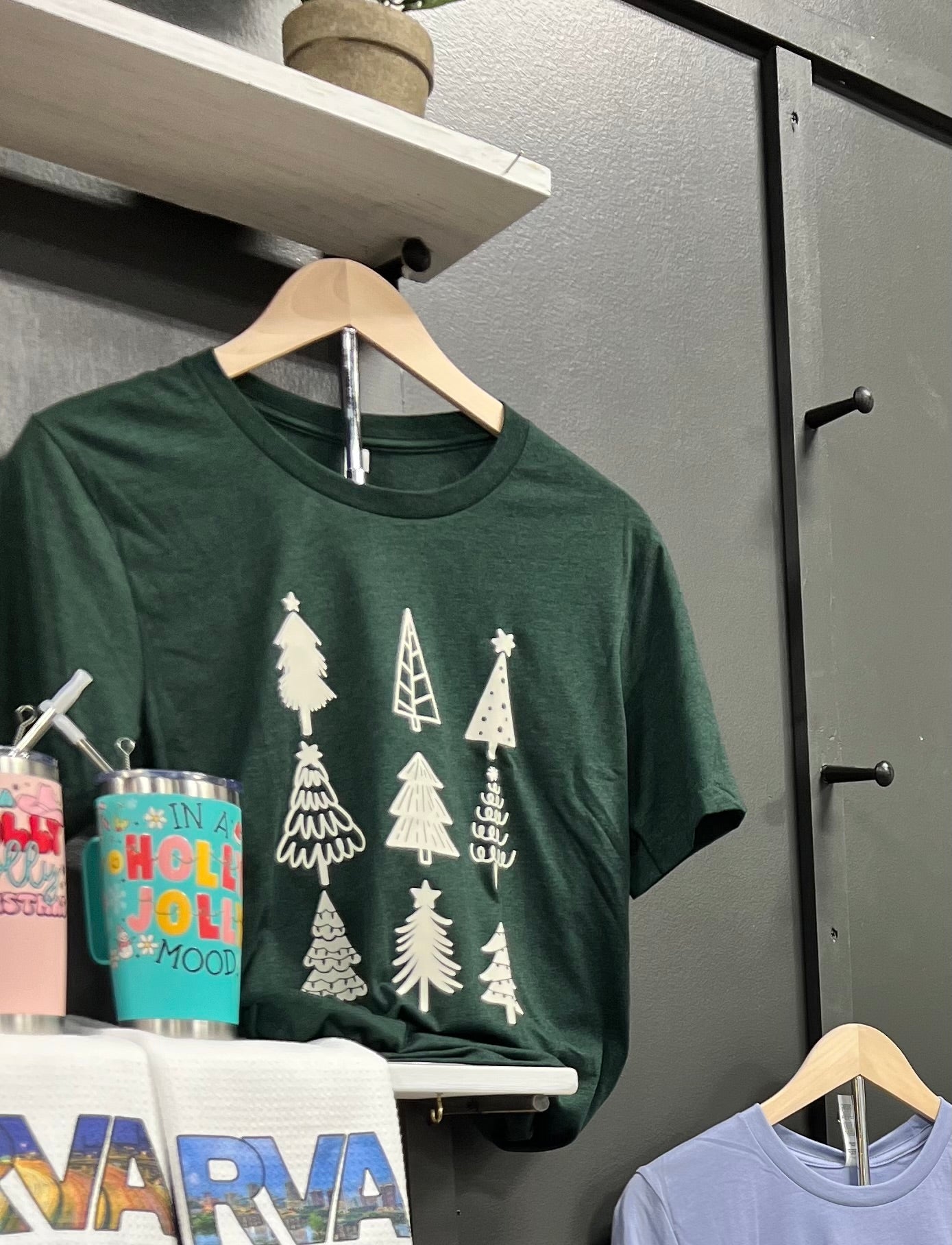 Christmas Tree Collage T-shirt - Saints Place Designs