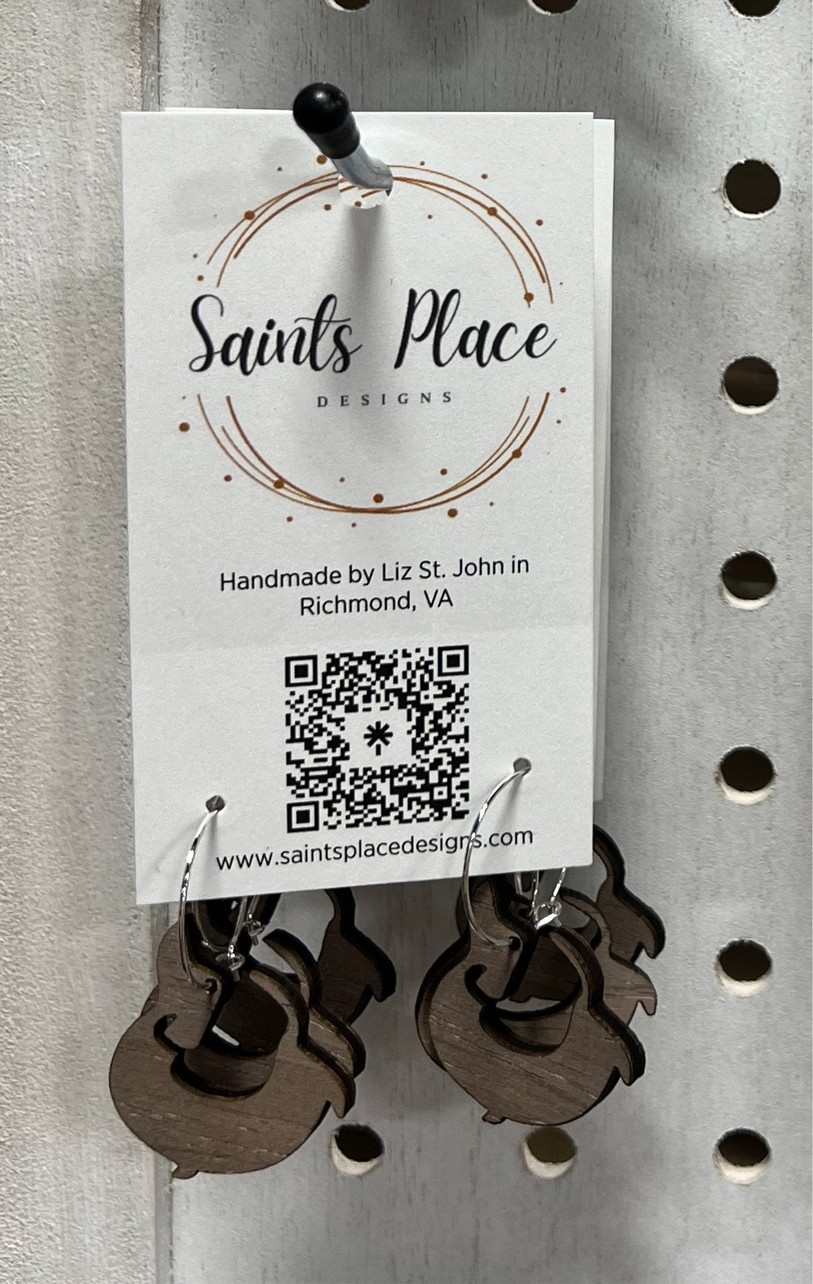 Dachshund Dangle Earrings - Saints Place Designs