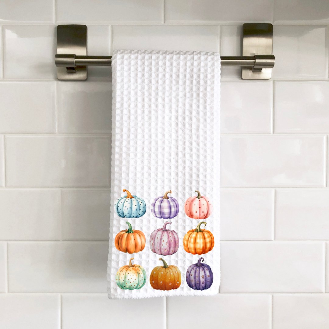 Fall Pumpkin Collage Decorative Towel - Saints Place Designs