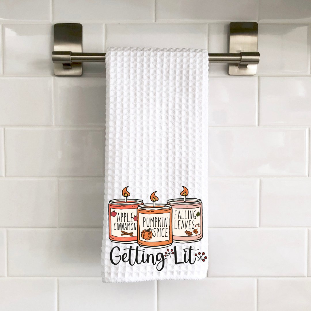 Getting Lit Decorative Towel - Saints Place Designs