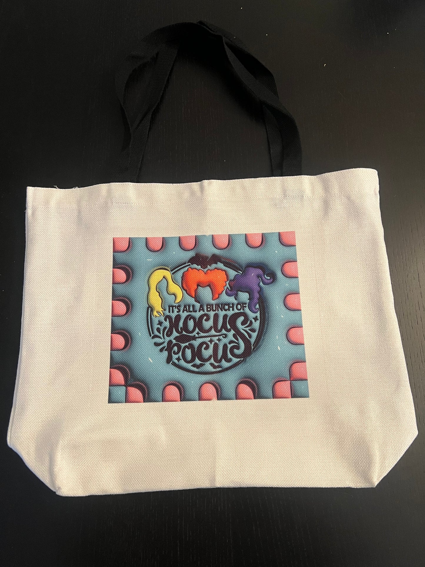 3D Halloween Witches Tote Bag