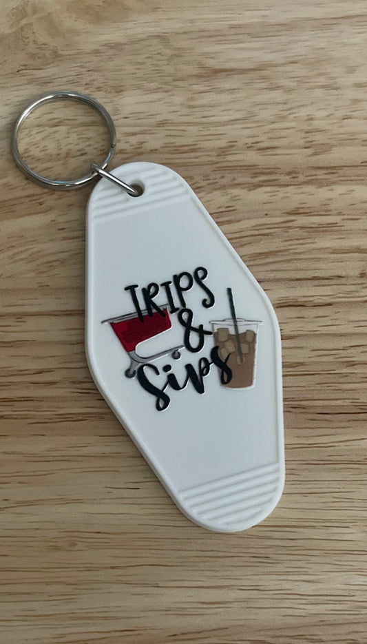 Trips & Sips - Motel Keychain