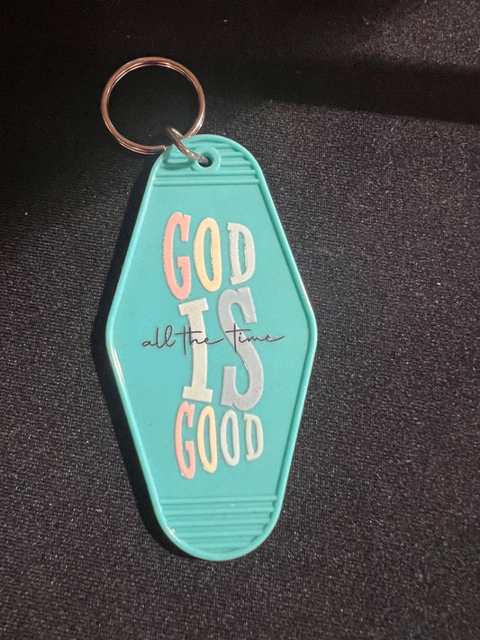 God is Good - Motel Keychain