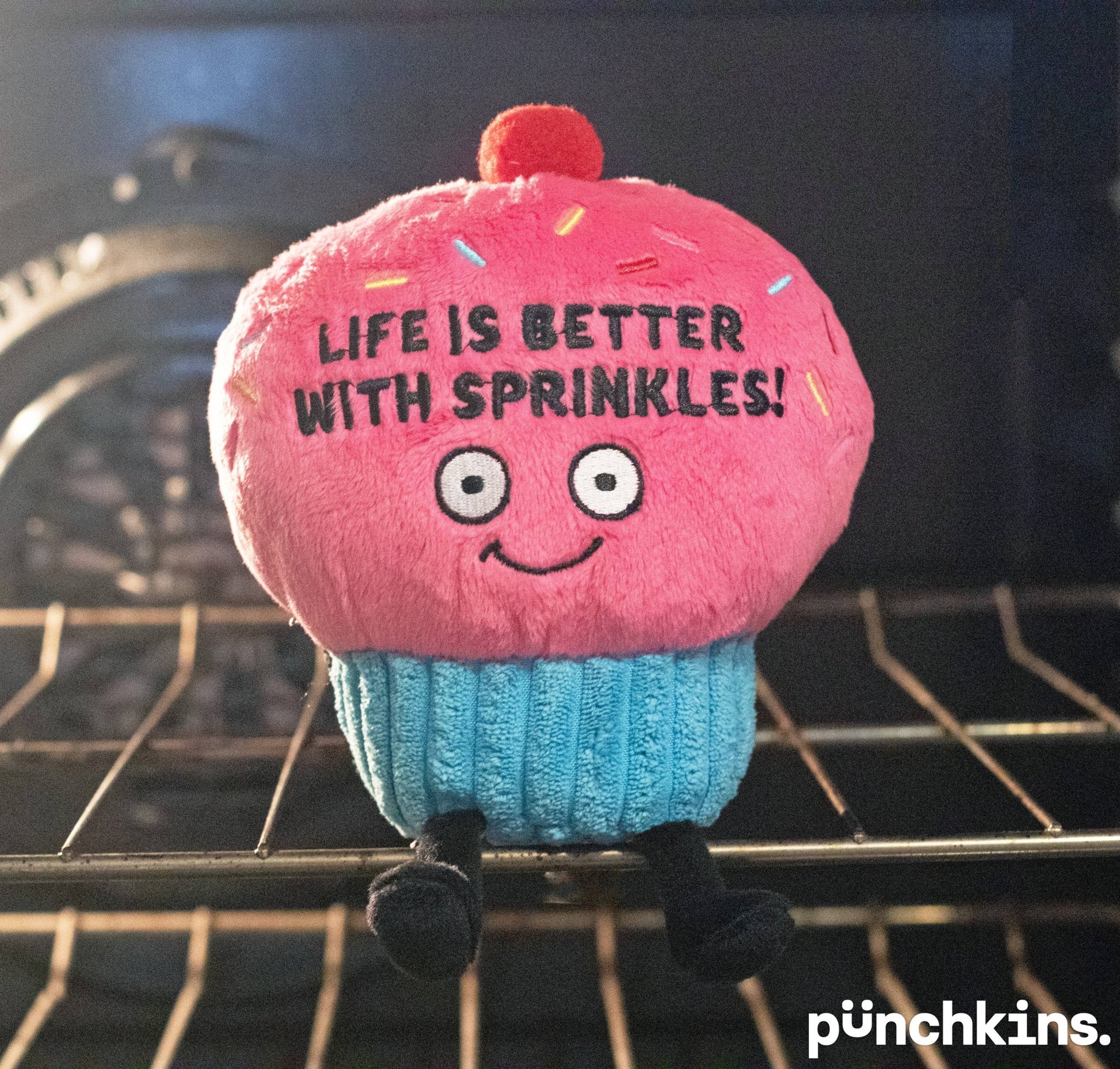 "Life Is Better With Sprinkles" Plush Cupcake - Saints Place Designs