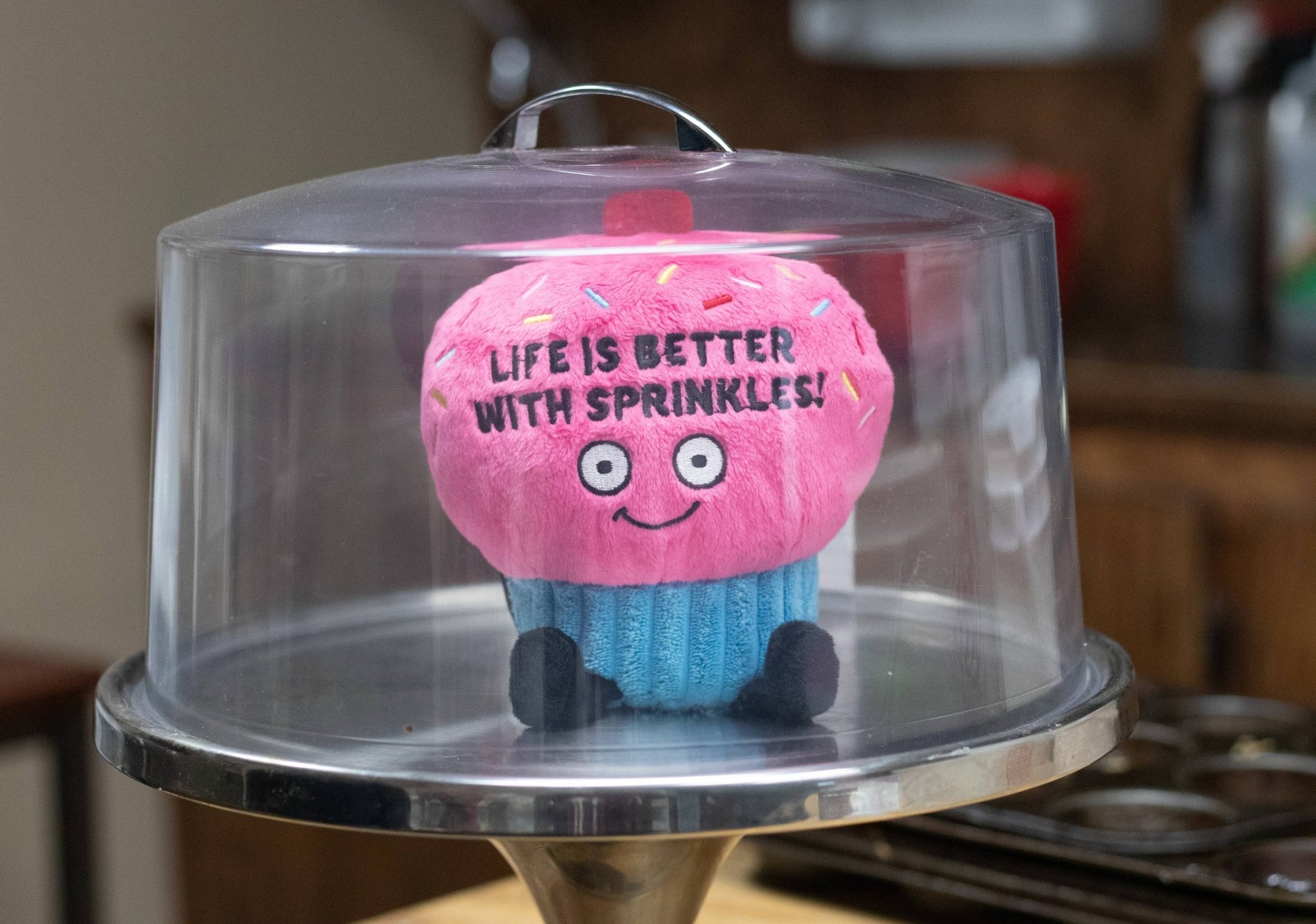 "Life Is Better With Sprinkles" Plush Cupcake - Saints Place Designs