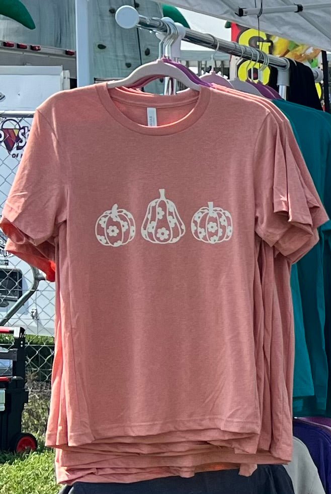 Pumpkin trio tshirt - Saints Place Designs