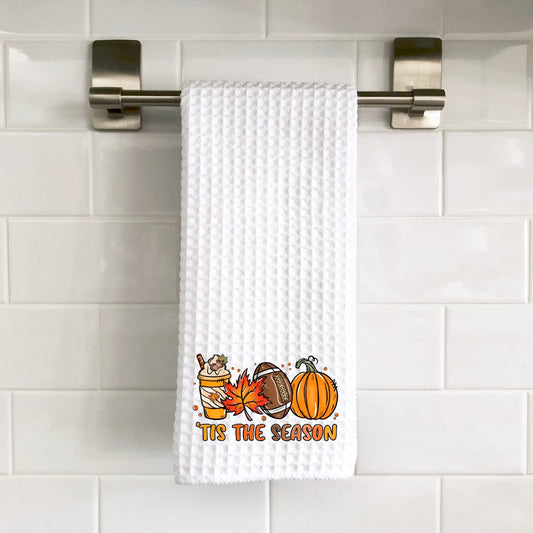 Tis the Season Fall Decorative Towel - Saints Place Designs