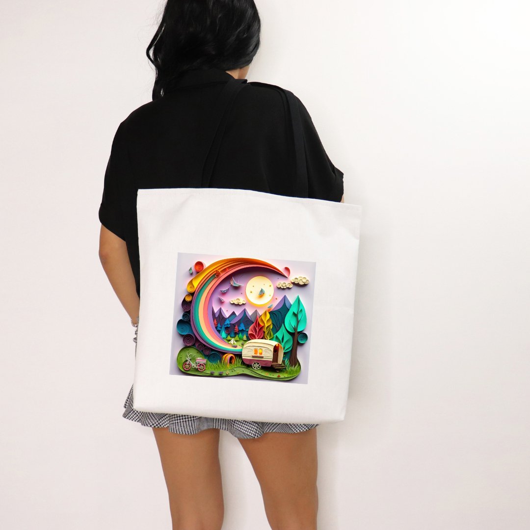 3D Camping Under the Moon Tote Bag - Saints Place Designs