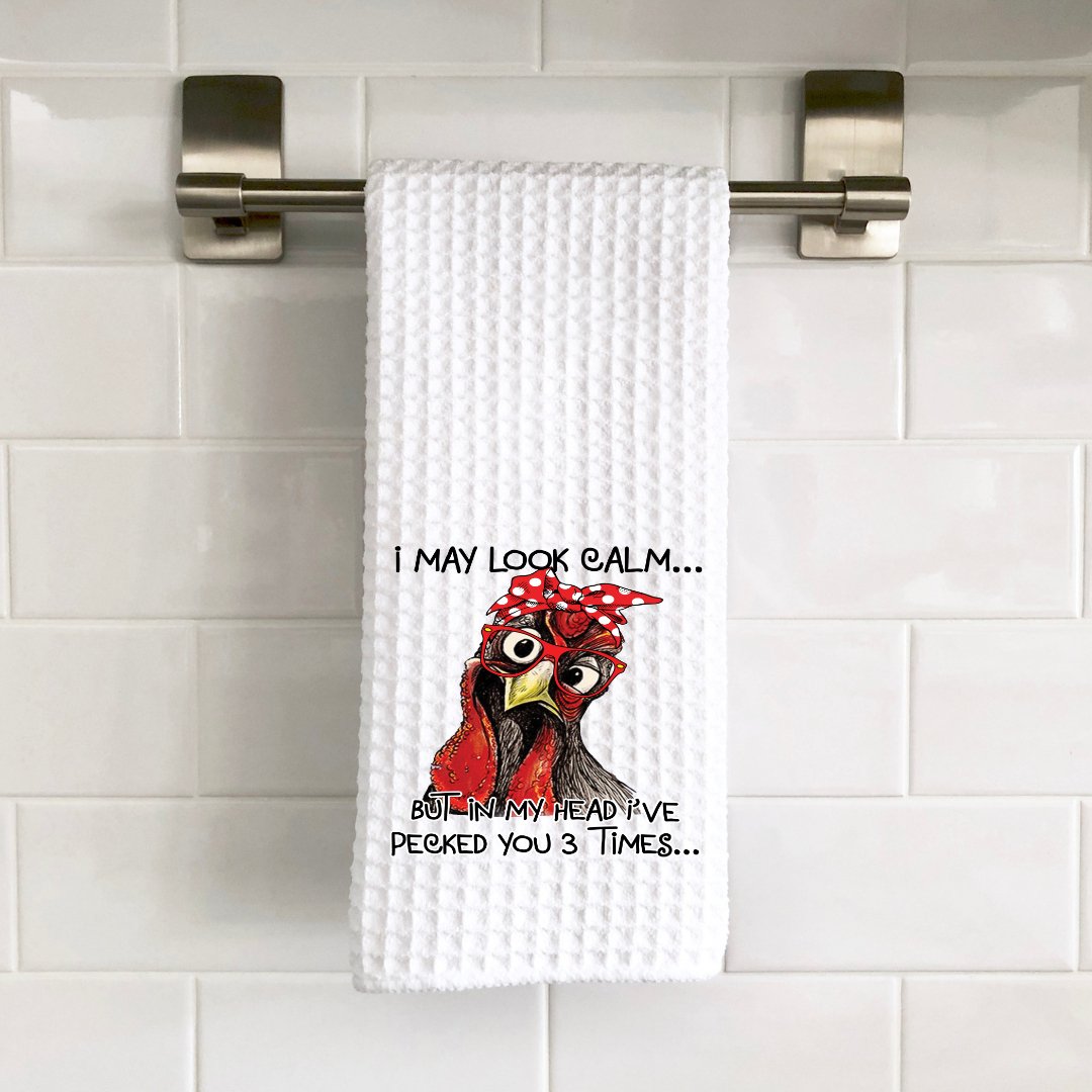 Chicken Peck You Towel - Saints Place Designs