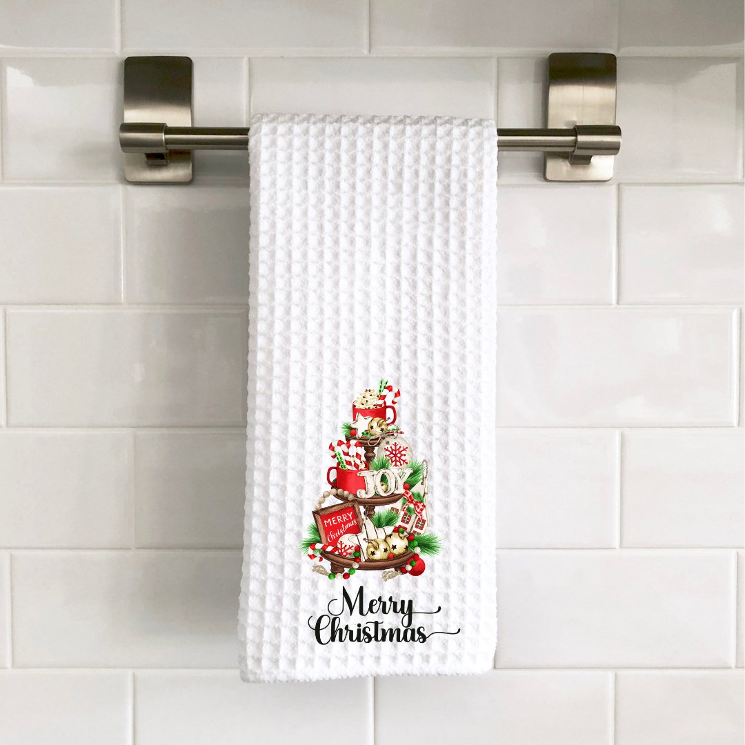 Christmas Tray Decorative Towel - Saints Place Designs