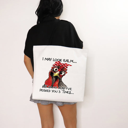 I May Look Calm Tote Bag - Saints Place Designs