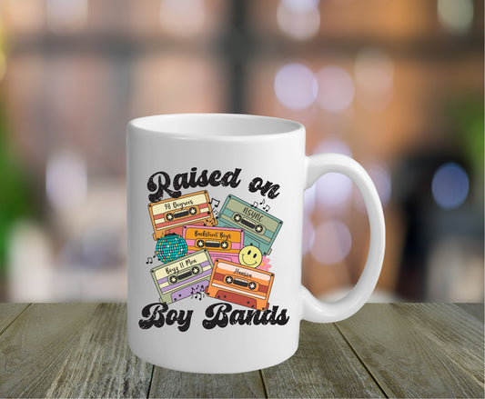 Raised on Boy Bands Mug - Saints Place Designs